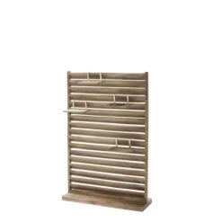 Outdoor-Sichtschutz, Klein Lamellen Dunkelbraun 120 Cm