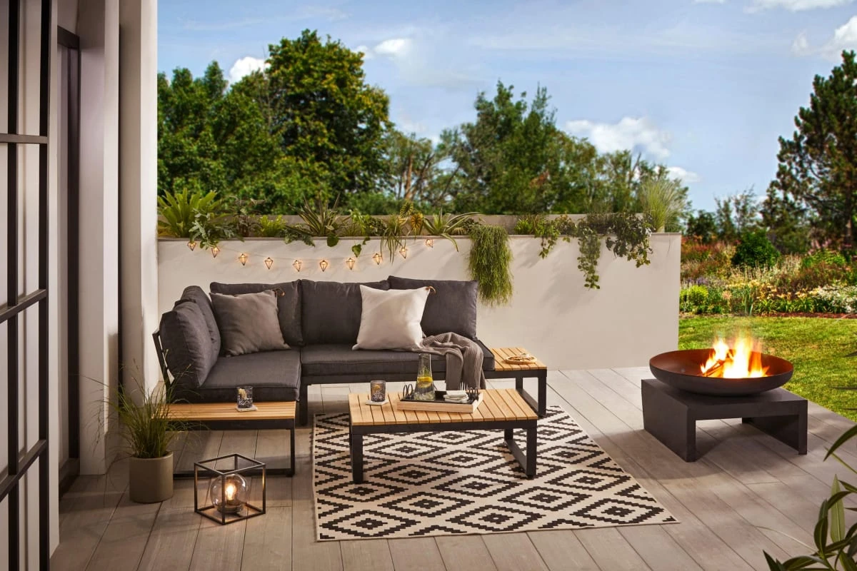 Outdoor-Teppich Rico Schwarz/Creme 120 X 170 Cm 4 Outdoor-Teppich Rico Schwarz/Creme 120 X 170 Cm – Bild 4