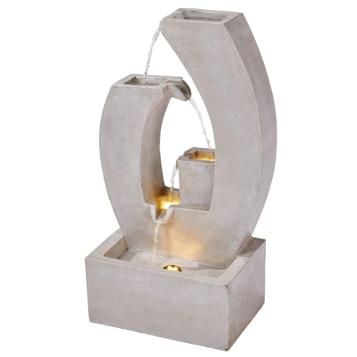 Outdoor-Brunnen Curve Grau 1 Outdoor-Brunnen Curve Grau