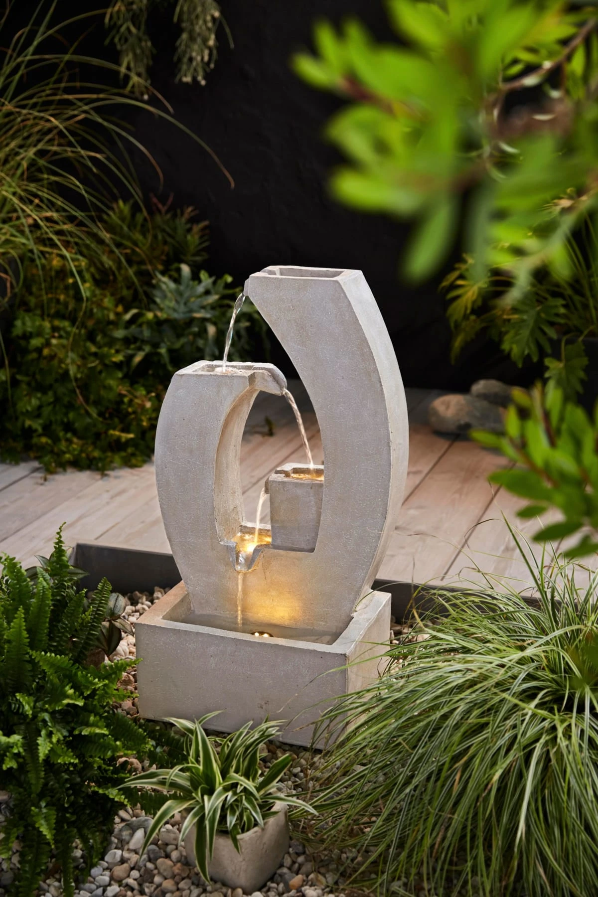 Outdoor-Brunnen Curve Grau 2 Outdoor-Brunnen Curve Grau – Bild 2