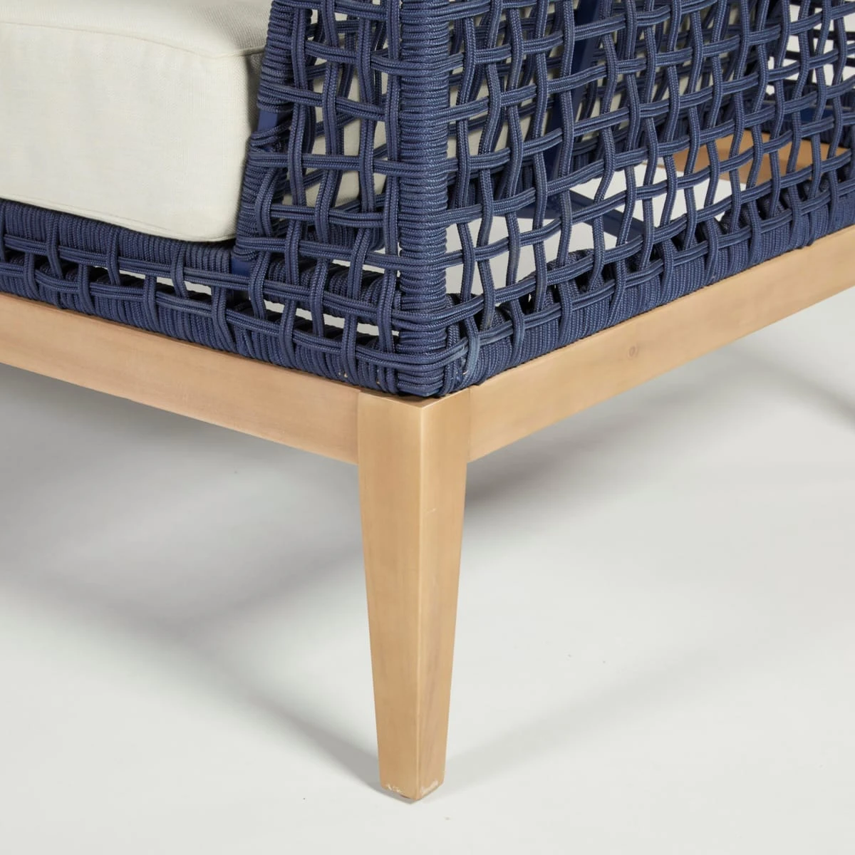 Outdoor-Lounge-Set, 4-tlg. Marco Natur/Blau 5 Outdoor-Lounge-Set, 4-tlg. Marco Natur/Blau – Bild 5