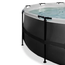 Pool Black Leather, Ø450 Cm Schwarz -OUTSUNNY Verkäufe 8600342900 9420322 prod 003