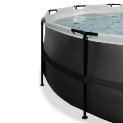 Pool Black Leather, Ø488 X 122 Cm Schwarz -OUTSUNNY Verkäufe 8600342900 9420327 prod 003