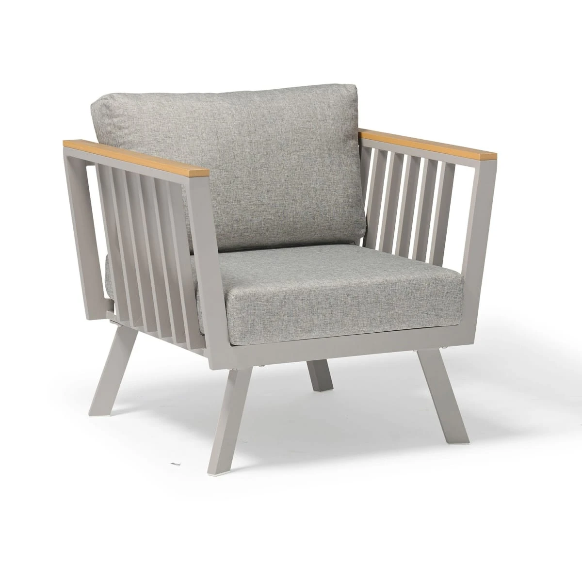 Outdoor-Möbel-Set, 4-tlg. Campli Beige/Grau 2 Outdoor-Möbel-Set, 4-tlg. Campli Beige/Grau – Bild 2