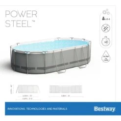 Pool Set 56448 Power Steel Oval 488 X 305 X 107 Cm -OUTSUNNY Verkäufe 8600342900 9421738 prod 004