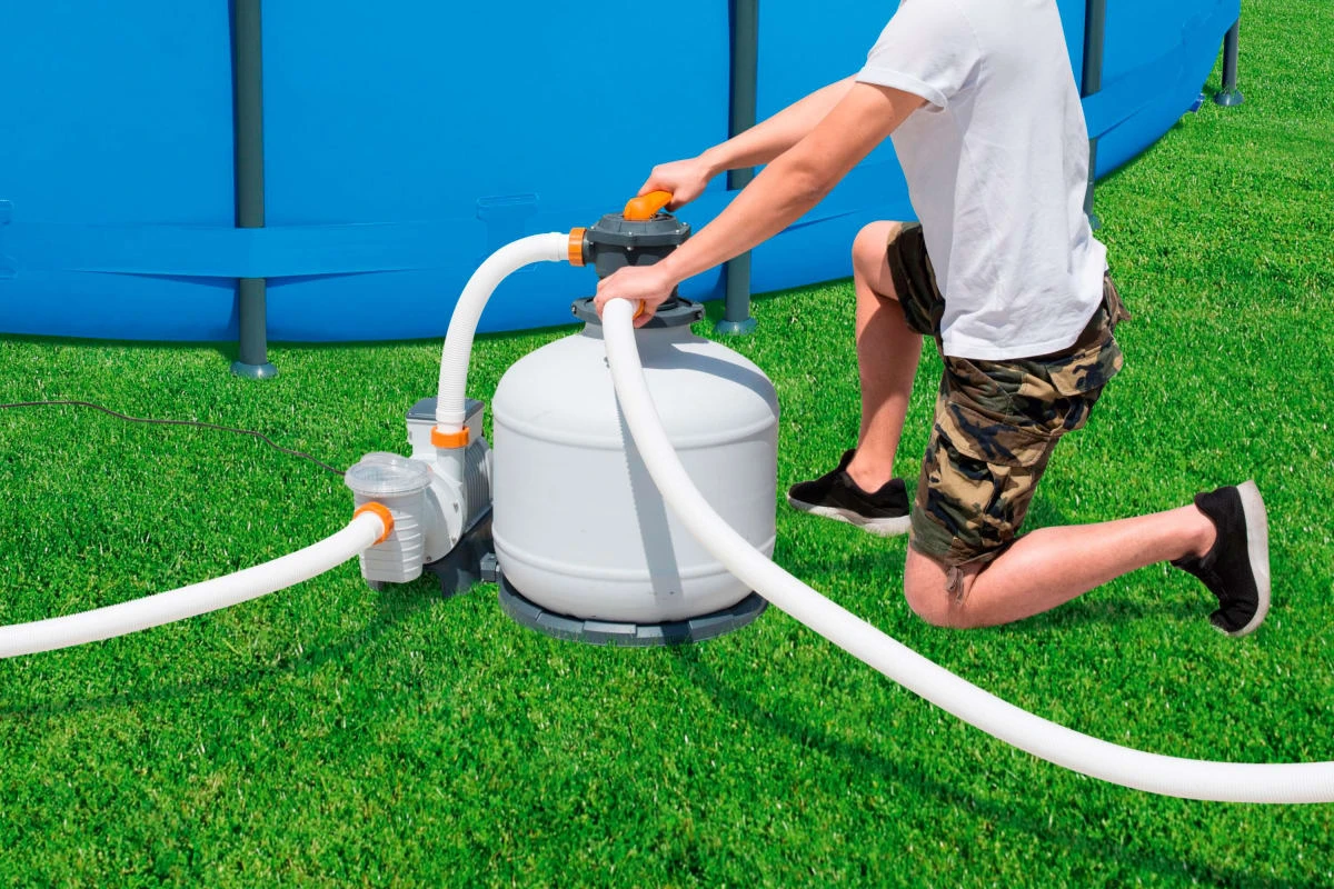 Sandfilterpumpe 58486 11.355 L/h Flowclear 5 Sandfilterpumpe 58486 11.355 L/h Flowclear – Bild 5