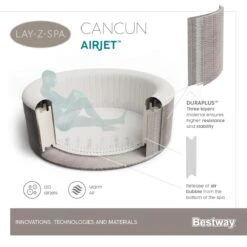 Whirlpool 60003 LAY-Z-SPA® "Cancun" Airjet -OUTSUNNY Verkäufe 8600342900 9424045 prod 004