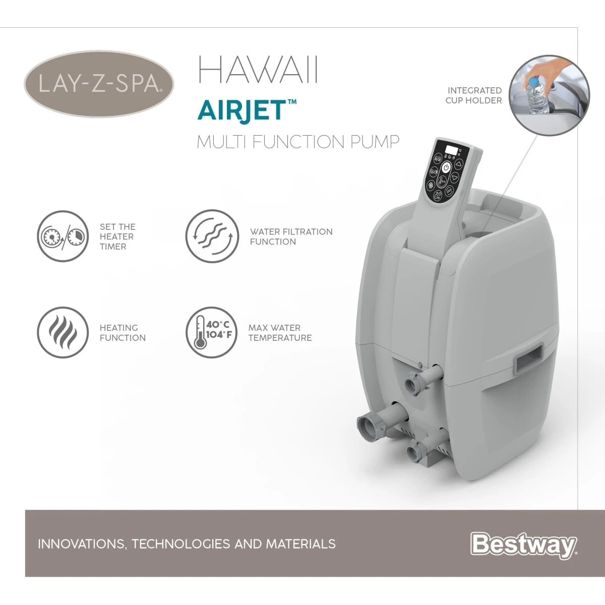 Whirlpool 60021 LAY-Z-SPA® "Hawaii" Airjet 5 Whirlpool 60021 LAY-Z-SPA® "Hawaii" Airjet – Bild 5