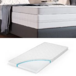 VitaliSpa Komfortschaum Topper Matratzenauflage 90x200cm Matratzentopper 6cm
