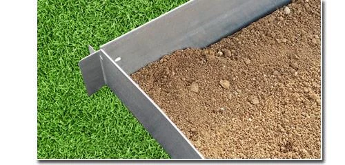 Rasenkante 30m 100x18cm Verzinkt Beeteinfassung Beetumrandung Mähkante Metall Palisade 4 Rasenkante 30m 100x18cm Verzinkt Beeteinfassung Beetumrandung Mähkante Metall Palisade – Bild 4