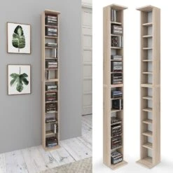 VICCO CD Regal DVD Ständer Sonoma Wandregal Hängeregal Bücherregal Büroregal