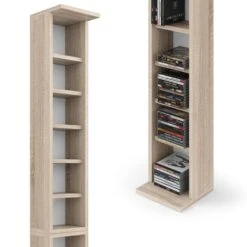 VICCO CD Regal DVD Ständer Sonoma Wandregal Hängeregal Bücherregal Büroregal -OUTSUNNY Verkäufe 8600343700 25370 prod 006