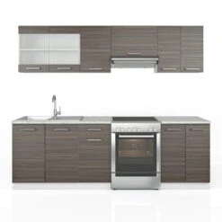 Vicco Küche Raul Küchenzeile Küchenblock Einbauküche 240 Cm Edelgrau -OUTSUNNY Verkäufe 8600343700 26319 prod 006