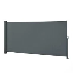 Seitenmarkise Sichtschutz 160x350cm Sonnenschutz Seitenrollo Markise Anthrazit -OUTSUNNY Verkäufe 8600343700 28446 prod 004