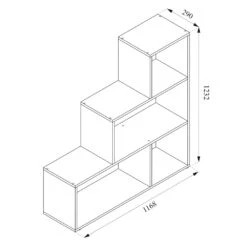 Vicco Treppenregal Asym Raumteiler Bücherregal Regal Wandregal 4 Fächer Weiß 8 Vicco Treppenregal Asym Raumteiler Bücherregal Regal Wandregal 4 Fächer Weiß -OUTSUNNY Verkäufe 8600343700 28512 prod 003
