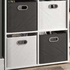 VICCO 2er Set Faltbox 30x30 Cm Weiß Faltkiste Aufbewahrungsbox Regalbox Box -OUTSUNNY Verkäufe 8600343700 28648 prod 005