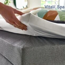 Boxspringbett 180x200cm Doppelbett Hotelbett Ehebett Federkernmatratze Topper -OUTSUNNY Verkäufe 8600343700 28820 prod 004