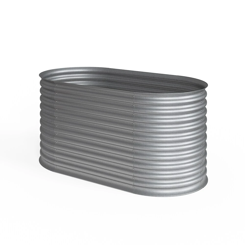 Oskar Hochbeet Kräuterbeet Gemüsebeet Oval 160x80x82cm Stahl Verzinkt Garten 2 Oskar Hochbeet Kräuterbeet Gemüsebeet Oval 160x80x82cm Stahl Verzinkt Garten – Bild 2