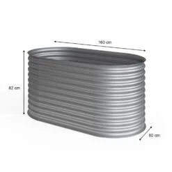 Oskar Hochbeet Kräuterbeet Gemüsebeet Oval 160x80x82cm Stahl Verzinkt Garten 8 Oskar Hochbeet Kräuterbeet Gemüsebeet Oval 160x80x82cm Stahl Verzinkt Garten -OUTSUNNY Verkäufe 8600343700 29021 prod 003