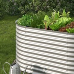 Oskar Hochbeet Kräuterbeet Gemüsebeet Oval 160x80x82cm Stahl Verzinkt Garten 10 Oskar Hochbeet Kräuterbeet Gemüsebeet Oval 160x80x82cm Stahl Verzinkt Garten -OUTSUNNY Verkäufe 8600343700 29021 prod 005
