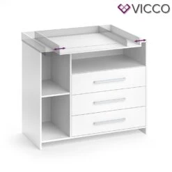 Vicco Wickelkommode Oskar Baby Wickelregal Kommode Wickeltisch Weiß -OUTSUNNY Verkäufe 8600343700 29083 prod 005