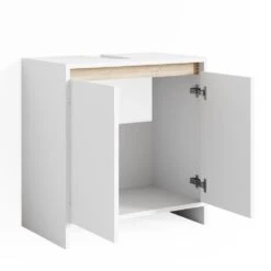 VICCO Waschbeckenunterschrank EMMA Weiß Sonoma Eiche Unterschrank Badschrank 11 VICCO Waschbeckenunterschrank EMMA Weiß Sonoma Eiche Unterschrank Badschrank -OUTSUNNY Verkäufe 8600343700 29344 prod 006