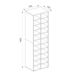 Schuhregal Schrank Paris Weiß -OUTSUNNY Verkäufe 8600343700 29345 prod 003