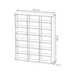 VICCO Medienregal JUKEBOX Weiß Matt CD DVD Bluray Regal Standregal Regalwand 8 VICCO Medienregal JUKEBOX Weiß Matt CD DVD Bluray Regal Standregal Regalwand -OUTSUNNY Verkäufe 8600343700 29912 prod 003