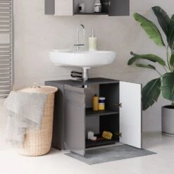 VICCO Waschbeckenunterschrank FREDDY Anthrazit Hochglanz Unterschrank Badschrank -OUTSUNNY Verkäufe 8600343700 29925 prod 005