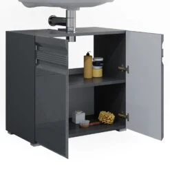 VICCO Waschbeckenunterschrank FREDDY Anthrazit Hochglanz Unterschrank Badschrank -OUTSUNNY Verkäufe 8600343700 29925 prod 006