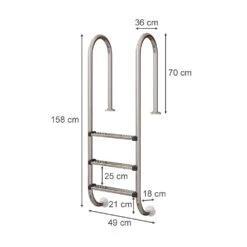 Poolleiter Einbauleiter 3 Stufen Schwimmbadleiter V2A Edelstahl Pool Einstieg 8 Poolleiter Einbauleiter 3 Stufen Schwimmbadleiter V2A Edelstahl Pool Einstieg -OUTSUNNY Verkäufe 8600343700 29955 prod 003
