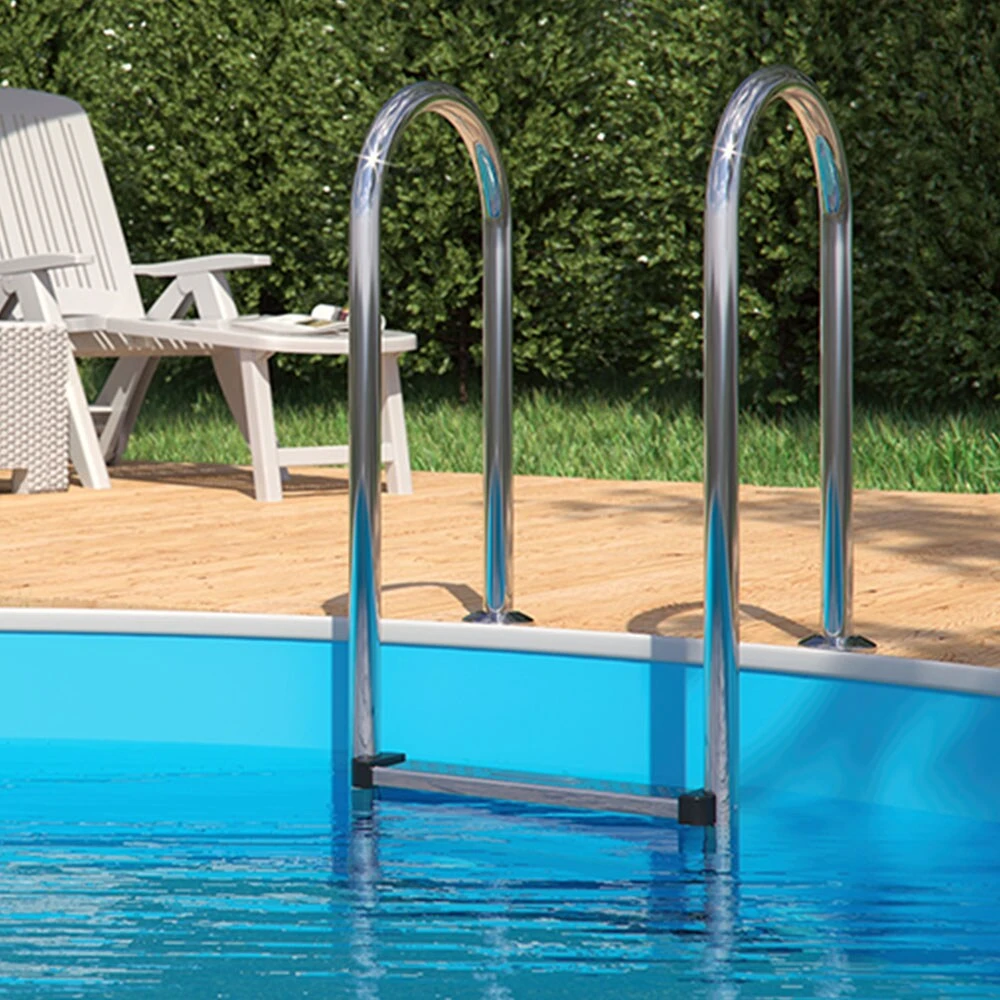 Poolleiter Einbauleiter 3 Stufen Schwimmbadleiter V2A Edelstahl Pool Einstieg 5 Poolleiter Einbauleiter 3 Stufen Schwimmbadleiter V2A Edelstahl Pool Einstieg – Bild 5