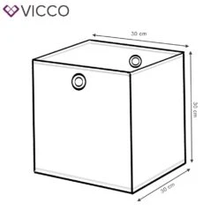VICCO 2er Set Faltbox 30x30 Cm Kinder Faltkiste Aufbewahrungsbox Regalkorb -OUTSUNNY Verkäufe 8600343700 29968 prod 003