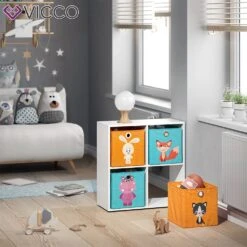 VICCO 2er Set Faltbox 30x30 Cm Kinder Faltkiste Aufbewahrungsbox Regalkorb -OUTSUNNY Verkäufe 8600343700 29968 prod 004