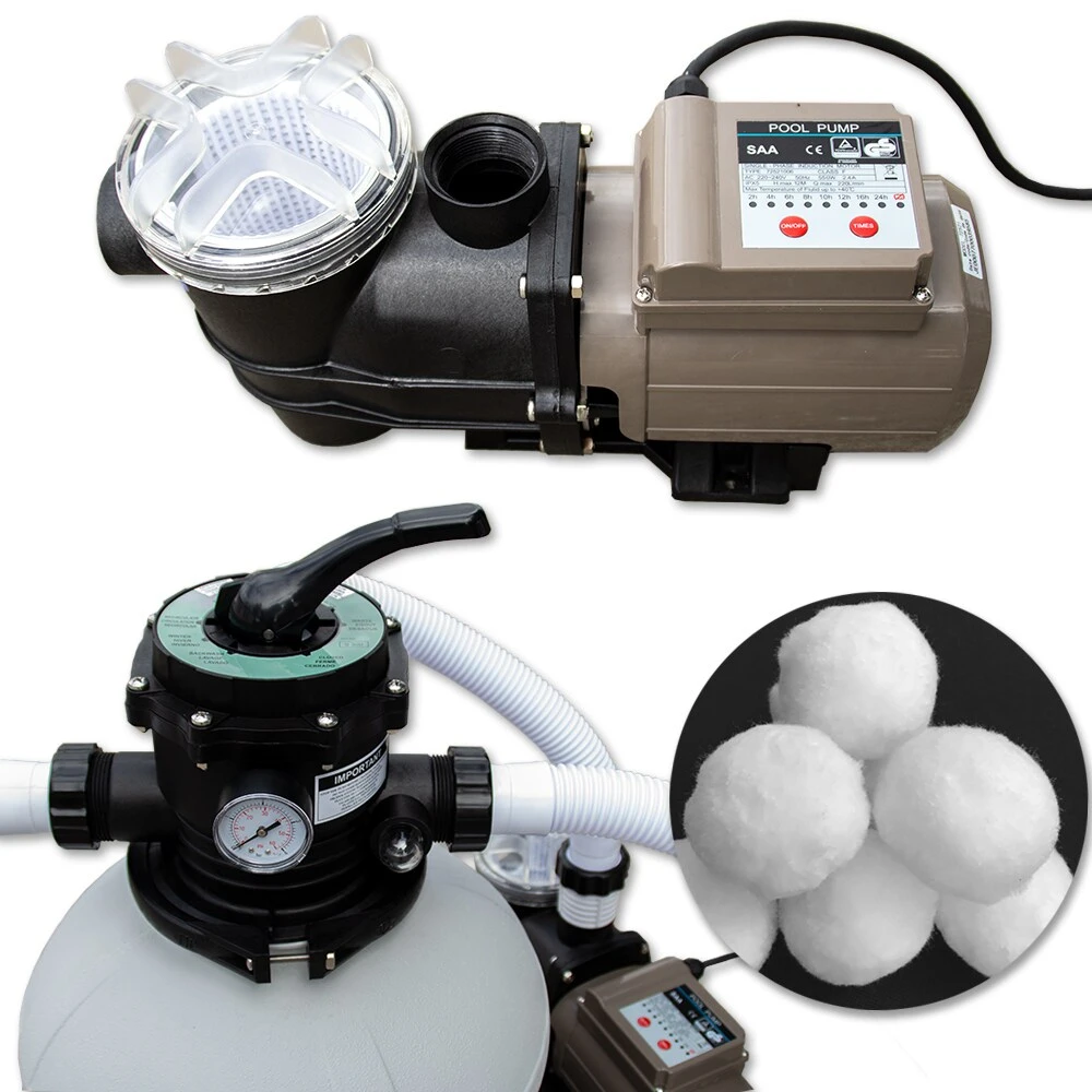 Sandfilteranlage Sandfilter Zeitschaltuhr 24h Timer 13,2m³ Poolfilter Pool Pumpe 6 Sandfilteranlage Sandfilter Zeitschaltuhr 24h Timer 13,2m³ Poolfilter Pool Pumpe – Bild 6