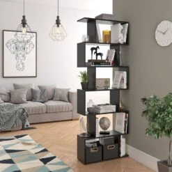 VICCO Raumteiler LEVIO 6 Fächer Schwarz Bücherregal Standregal Aktenregal Hochregal Regal 9 VICCO Raumteiler LEVIO 6 Fächer Schwarz Bücherregal Standregal Aktenregal Hochregal Regal -OUTSUNNY Verkäufe 8600343700 30162 prod 004