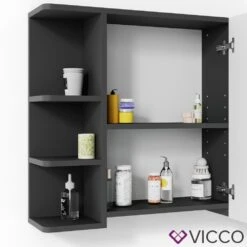 VICCO Spiegelschrank FYNN 80 X 64 Cm Anthrazit - Badezimmerspiegel Spiegel Hängespiegel Badspiegel 11 VICCO Spiegelschrank FYNN 80 X 64 Cm Anthrazit - Badezimmerspiegel Spiegel Hängespiegel Badspiegel -OUTSUNNY Verkäufe 8600343700 30173 prod 006