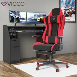 VICCO Gamingstuhl ALPHA Schwarz Rot Bürostuhl Schreibtischstuhl Drehstuhl Sport 10 VICCO Gamingstuhl ALPHA Schwarz Rot Bürostuhl Schreibtischstuhl Drehstuhl Sport -OUTSUNNY Verkäufe 8600343700 30531 prod 004