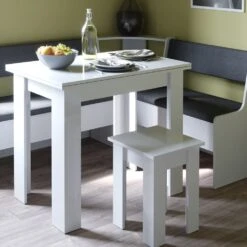 VICCO Eckbankgruppe ROMAN Weiß Esszimmergruppe Sitzgruppe Küchensitzgruppe -OUTSUNNY Verkäufe 8600343700 30773 prod 005