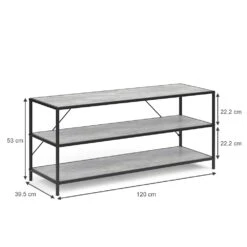 VICCO Loft Fernsehtisch FYRK TV Lowboard Schrank Board Regal 120x53x40 Cm Beton 8 VICCO Loft Fernsehtisch FYRK TV Lowboard Schrank Board Regal 120x53x40 Cm Beton -OUTSUNNY Verkäufe 8600343700 31037 prod 003
