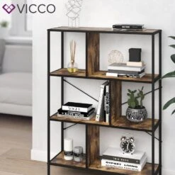 VICCO Loft Bücherregal FYRK Wandregal Standregal Aufbewahrung 113x80x30 Vintage 10 VICCO Loft Bücherregal FYRK Wandregal Standregal Aufbewahrung 113x80x30 Vintage -OUTSUNNY Verkäufe 8600343700 31077 prod 005