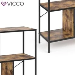 VICCO Loft Bücherregal FYRK Wandregal Standregal Aufbewahrung 113x80x30 Vintage 11 VICCO Loft Bücherregal FYRK Wandregal Standregal Aufbewahrung 113x80x30 Vintage -OUTSUNNY Verkäufe 8600343700 31077 prod 006