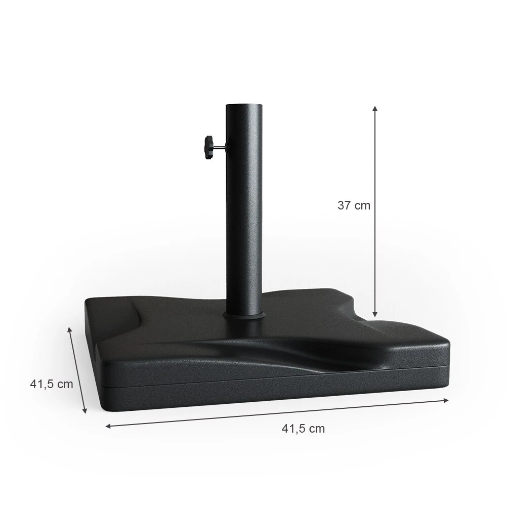 Oskar Sonnenschirmständer 20kg Schirmfuß Schirmhalter Schirmständer Beton Garten 3 Oskar Sonnenschirmständer 20kg Schirmfuß Schirmhalter Schirmständer Beton Garten – Bild 3