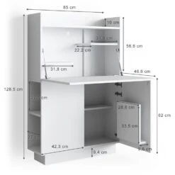 Vicco Schreibtisch-Schrank Alena Büroschrank Aktenschrank Computertisch Sekretär -OUTSUNNY Verkäufe 8600343700 32502 prod 003