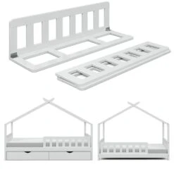 VITALISPA Rausfallschutz Für Kinderbett Bettschutzgitter Bettgitter 120cm Holz -OUTSUNNY Verkäufe 8600343700 32948 prod 004