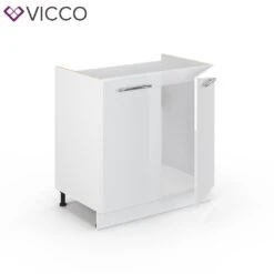 VICCO Spülenunterschrank 80 Cm Weiß Küchenzeile Unterschrank Fame -OUTSUNNY Verkäufe 8600343700 33505 prod 004