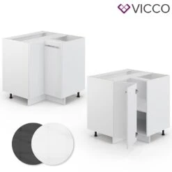 VICCO Eckunterschrank 87 Cm Weiß Küchenzeile Unterschrank Fame -OUTSUNNY Verkäufe 8600343700 33509 prod 005