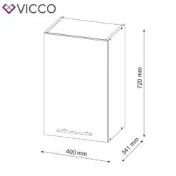 VICCO Hängeschrank 40 Cm Weiß Küchenzeile Unterschrank Fame -OUTSUNNY Verkäufe 8600343700 33517 prod 003