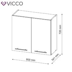 VICCO Hängeschrank 60 Cm Weiß Küchenzeile Unterschrank Fame -OUTSUNNY Verkäufe 8600343700 33523 prod 003
