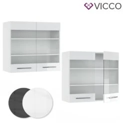 VICCO Hängeglasschrank 80 Cm Weiß Küchenzeile Unterschrank Fame 10 VICCO Hängeglasschrank 80 Cm Weiß Küchenzeile Unterschrank Fame -OUTSUNNY Verkäufe 8600343700 33527 prod 005
